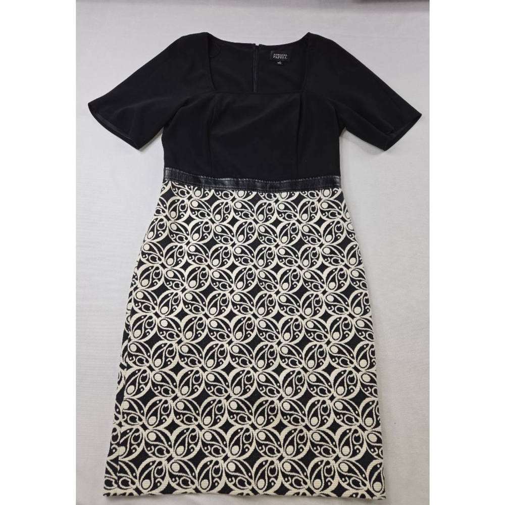 Adrianna Pepell | Dress | Black and White | Women | Pattern | Size 12